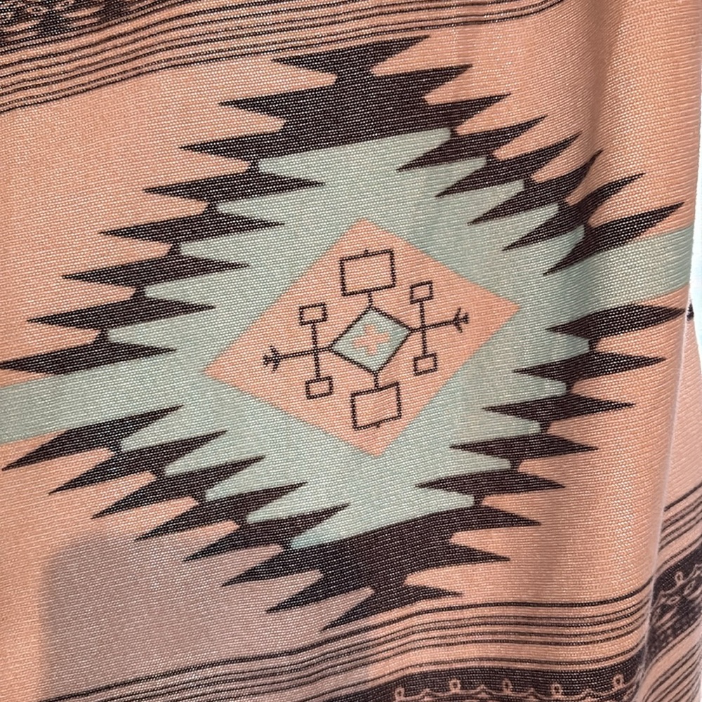Patterned Open Front Cardigan Sweater - Picture 3 of 3